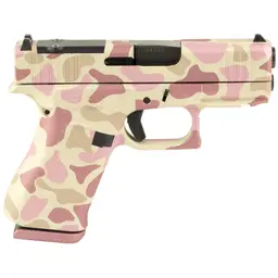 GLOCK 43X MOS 9mm Sub-Compact Pistol 3.41in Barrel 10+1 Optics Ready Pink Frog Camo Cerakote Webinar - 4