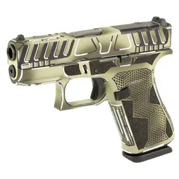 GLOCK 43X MOS 9mm Sub-Compact Striker-Fired Pistol 3.41in Barrel 10+1 Fixed Sights ODG Anime Cerakote Shark Coast Tactical Webinar - 4