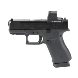 GLOCK 43X MOS 9mm Sub-Compact Striker-Fired Pistol 3.41in Black 15+1 with Holosun EPS Carry 2 MOA Red Dot Webinar - 2
