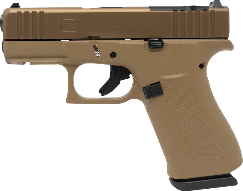 Glock 43X MOS Coyote 9mm Pistol Webinar - 1