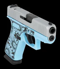 Glock 43X Robbins Egg Blue Flowers 9mm Webinar - 3