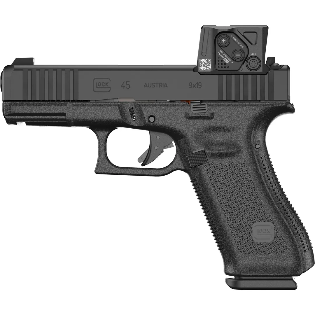 GLOCK 45 Gen 6 COA 9mm Striker-Fired Full Size Pistol 4.02in DLC Black w/ Aimpoint COA Optic, Fixed Sights, 17rd, 3 Mags Webinar