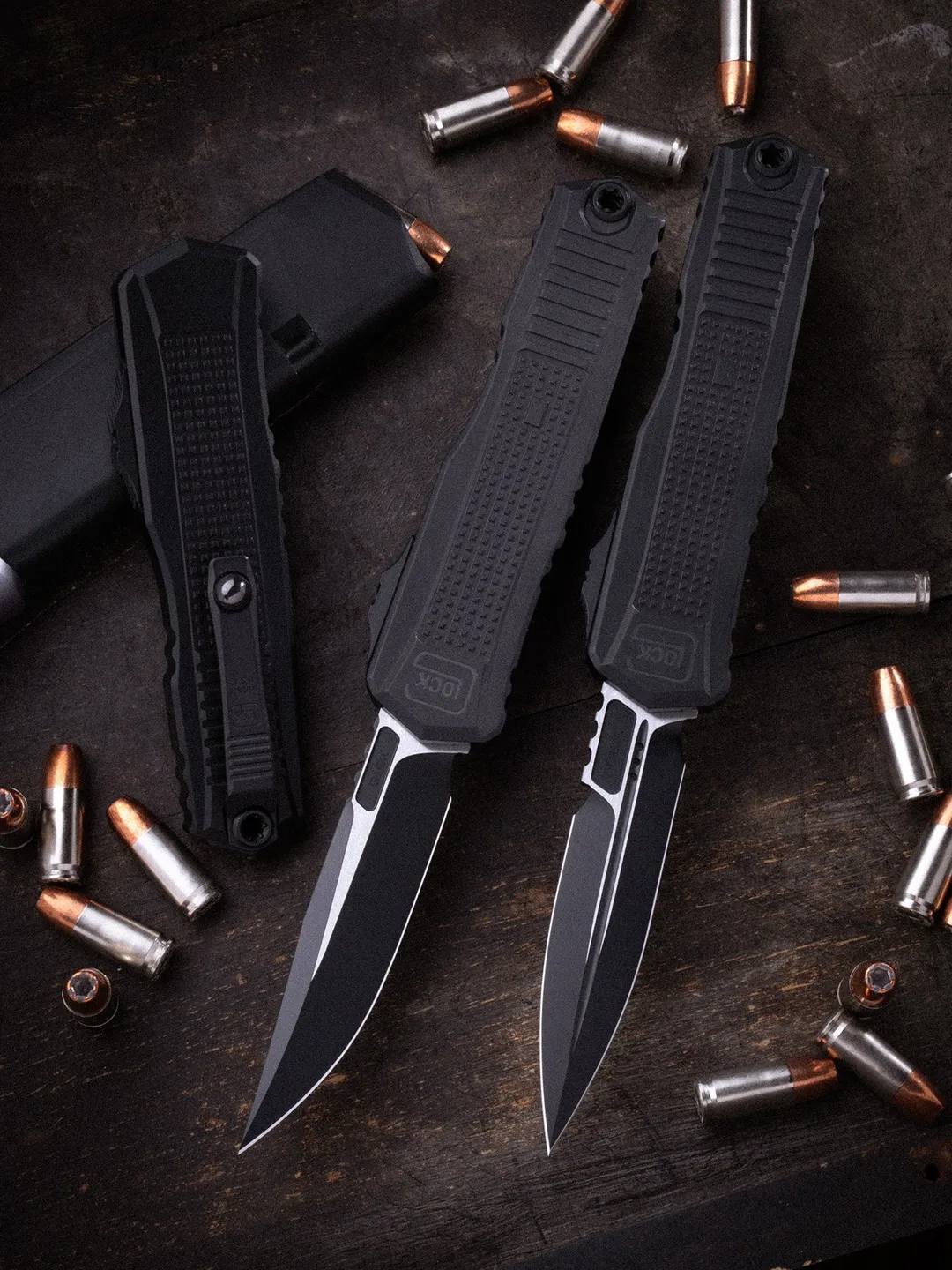 Glock Microtech Bayonet Black Blade & Hardware Standard Black Chassis #80-1T Webinar