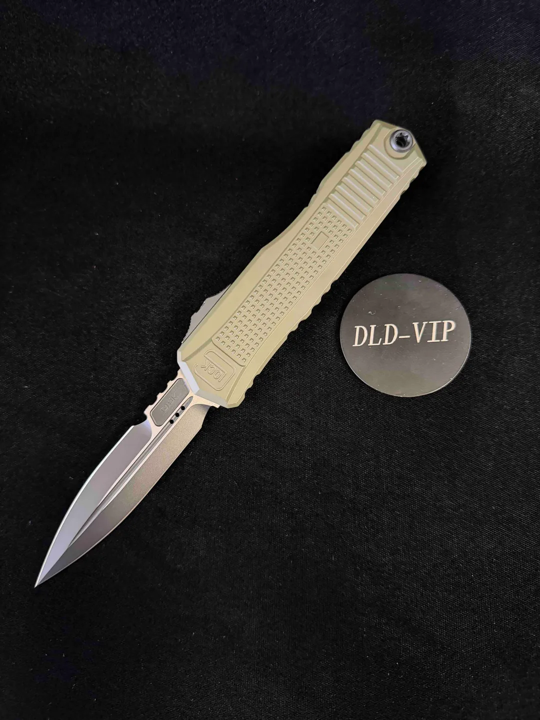 Glock Microtech Bayonet Black Blade & Hardware Standard OD Green Chassis #80-1OD Webinar