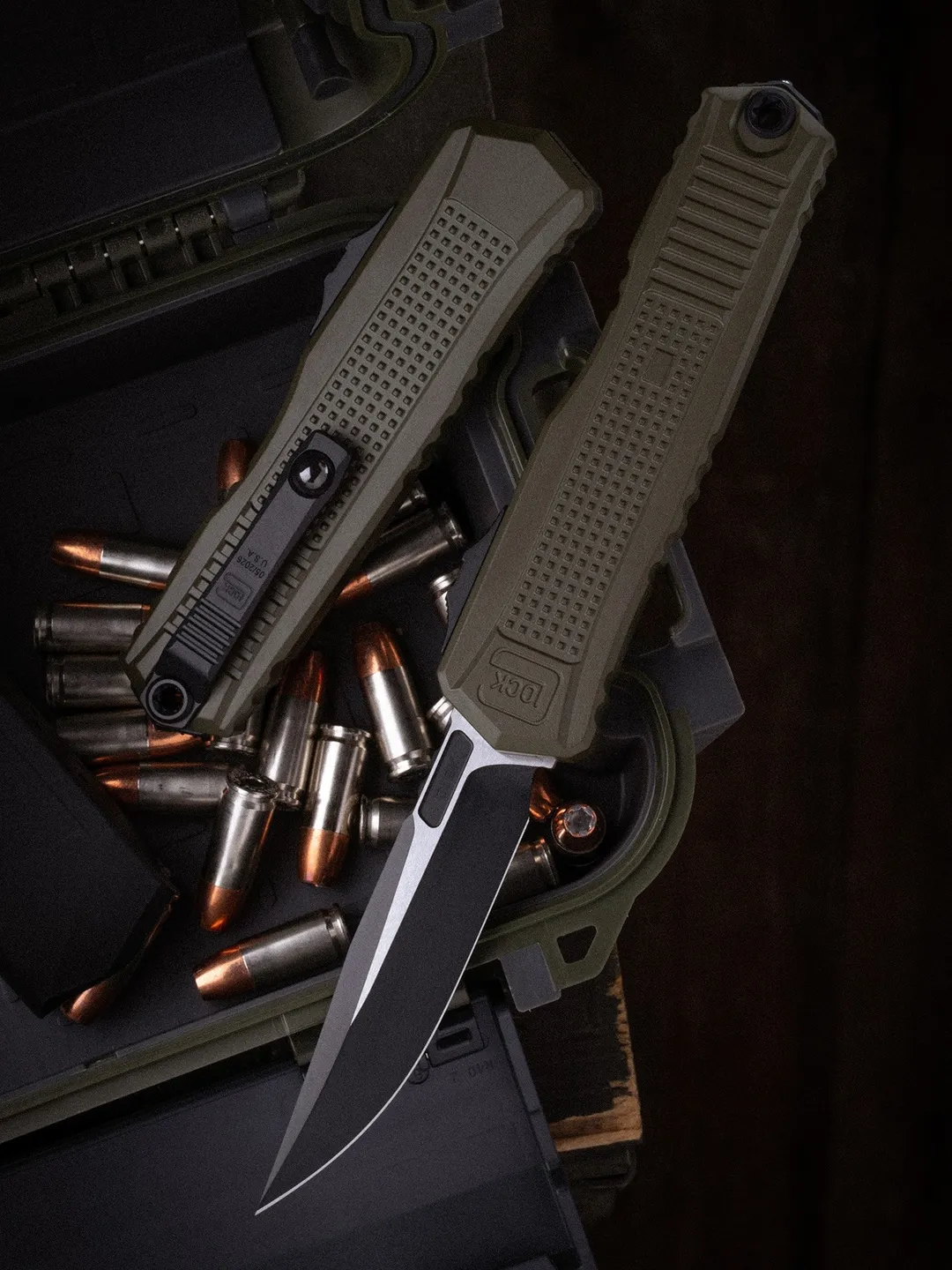 Glock Microtech S/E Black Blade & Hardware Standard OD Green Chassis #81-1OD Webinar