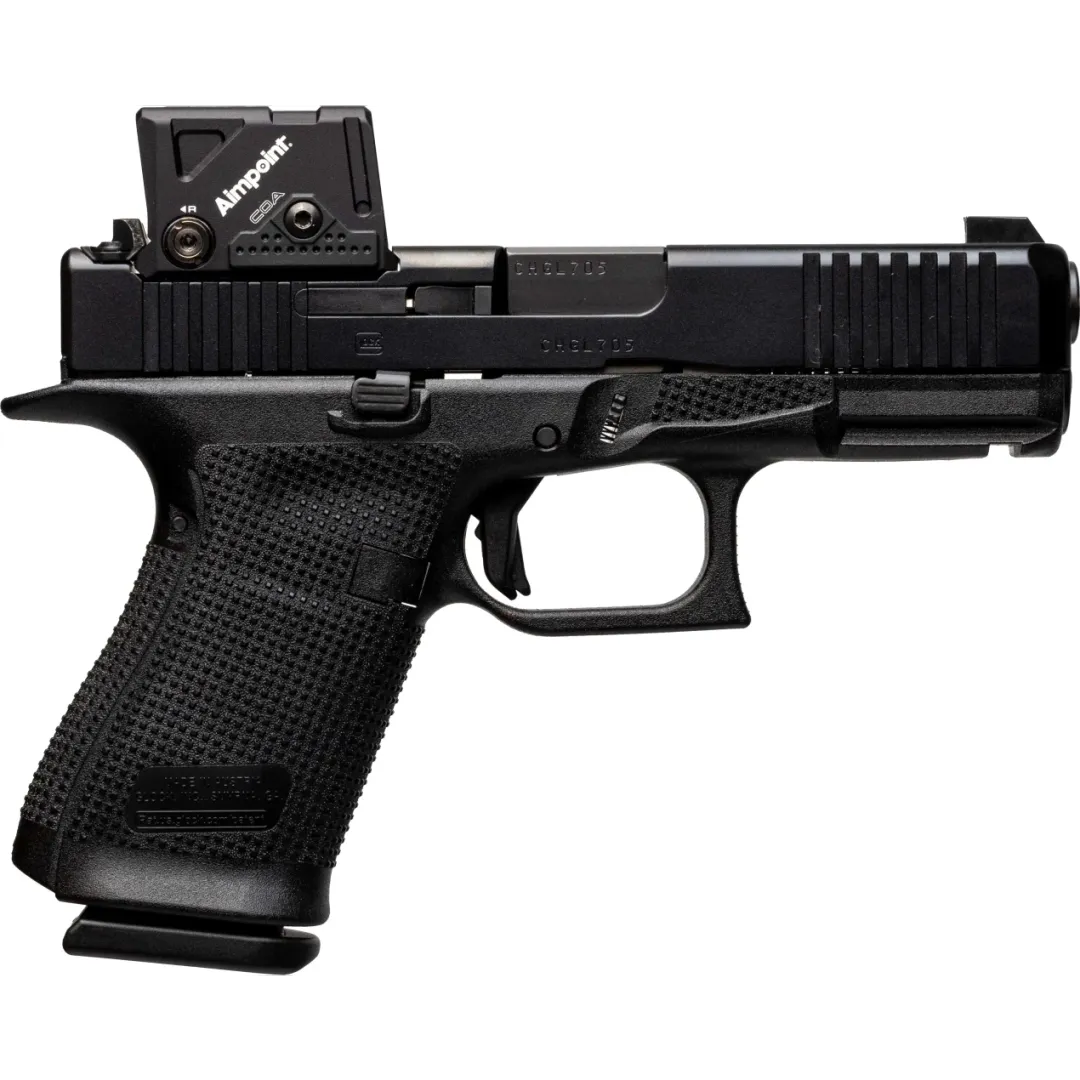 GLOCK 19 Gen 6 COA 9mm Compact Striker-Fired Pistol 4.02in Barrel DLC Finish Aimpoint COA Optic 15+1 3 Mags Black Webinar