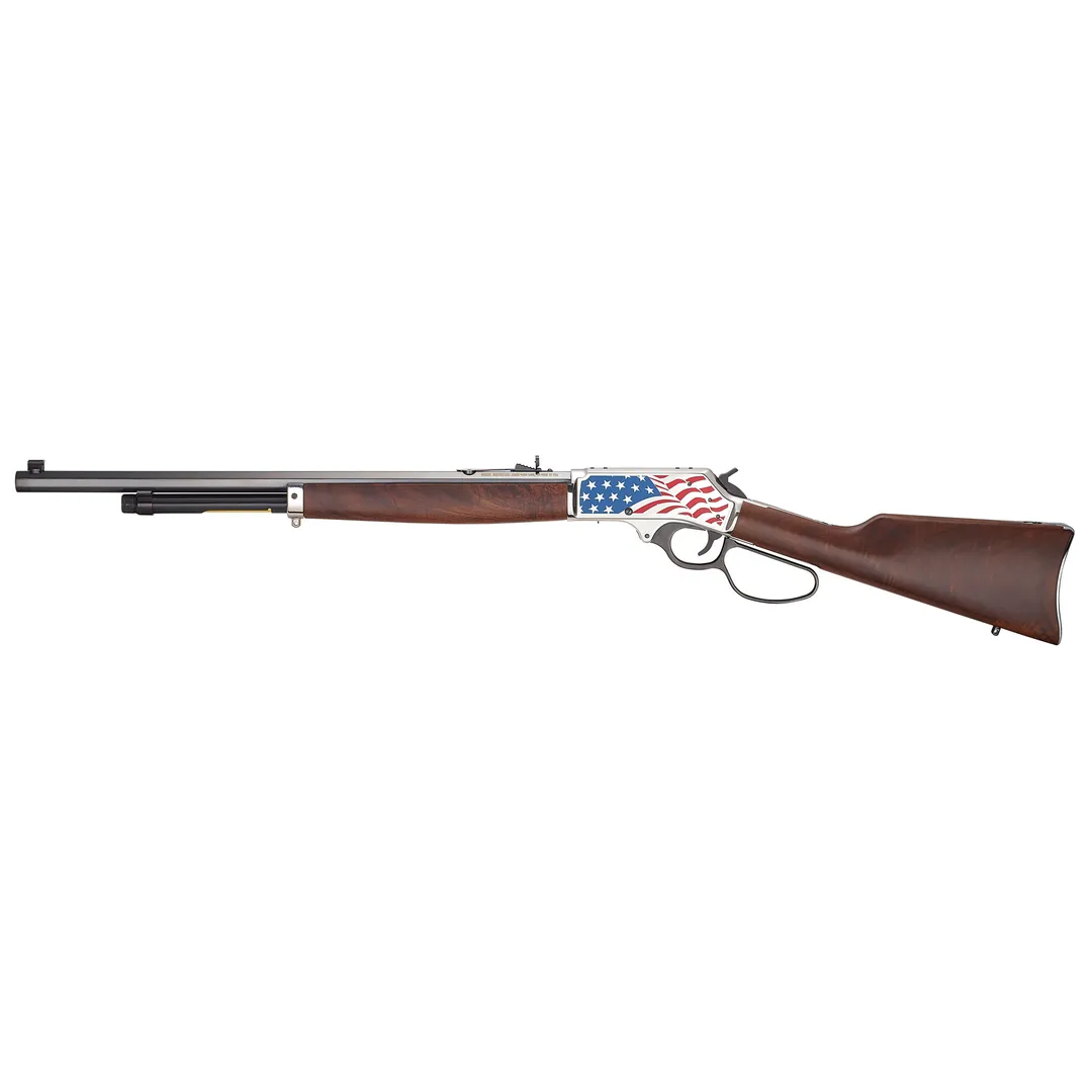 Henry Repeating Arms H10 America 250th Anniversary Tribute Lever Action Rifle 45-70 Gov 22in Octagon Barrel American Flag Cerakote 4rd Webinar