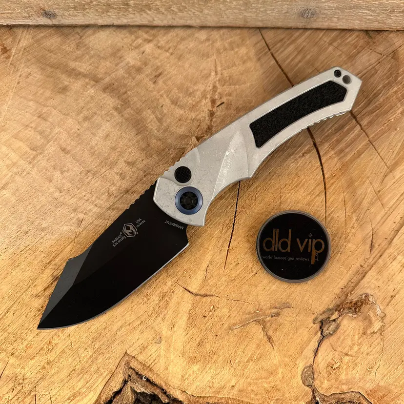 Heretic Pariah Drop Point Black Blizzard H048-4A-BLZ Webinar - 1