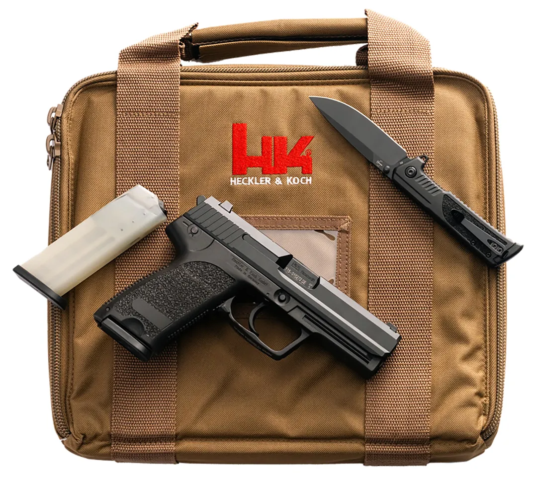 HK P8 A1 9mm Black Limited Edition Pistol + Knife + Case Webinar