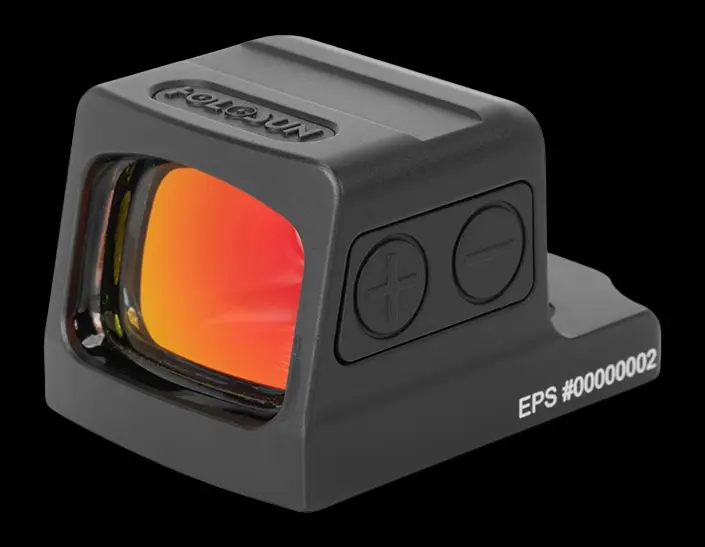 Holosun EPS Enclosed Pistol Red Dot Sight 6 MOA Gold Dot Black Anodized w RMR-to-K Adapter Plate Webinar - 1