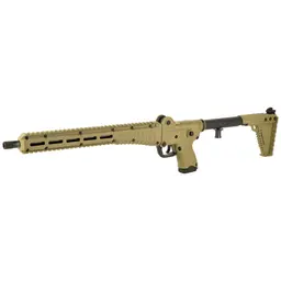 Kel-Tec Sub 2000 Gen 3 9mm Semi-Auto Rifle 16.1in Threaded 1/2x28 Barrel Blued Tan Furniture 15rd Glock Mag Compatible Webinar - 3