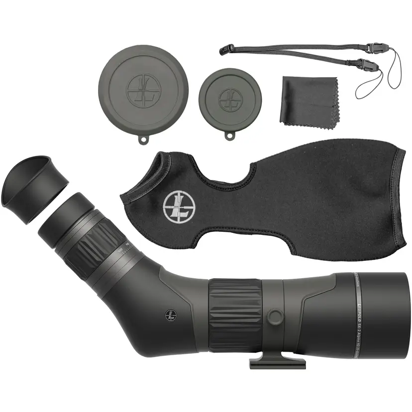 Leupold SX-2 Alpine HD Gen2 Angled Spotting Scope 20-60x60 Shadow Gray Webinar - 1