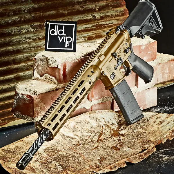 LWRC DI M6IC 5.56 16.1" Burnt Bronze w/ AFG & Rail Panels Webinar 9780201390356 - 1