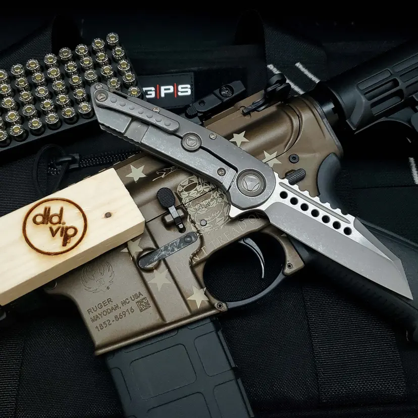 Marfione Custom Warhound Two-Tone Apocalyptic Apoc. Titanium w/ Bronze Hardware Webinar - 1