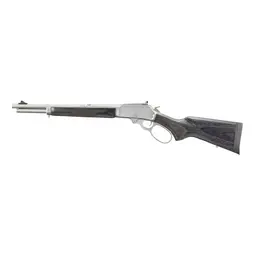 Marlin 336 Trapper 30-30 Lever Action Rifle 16.17" Barrel 5rd Satin Silver Black Laminate Stock Webi - 2