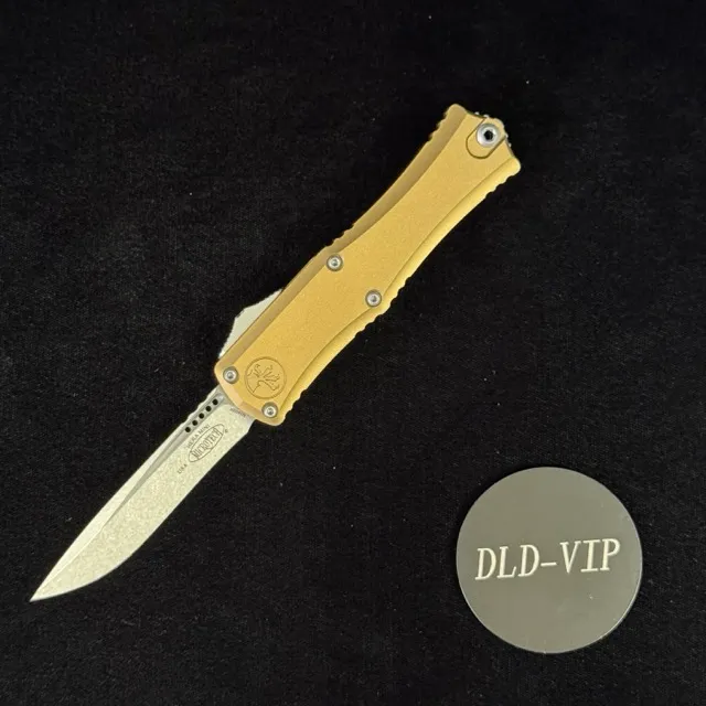 Microtech Hera II Mini Recurve Tan Stonewash Standard 1705M-10 TA Webinar