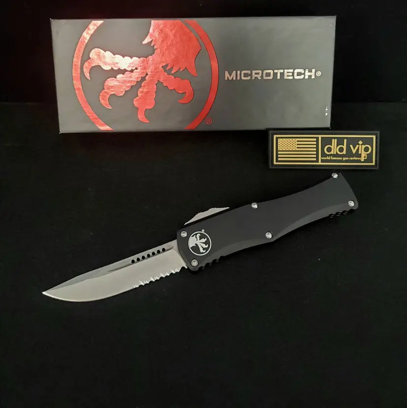 Microtech Hera S/E Stonewash Partial Serrated 703-11 Webinar - 1