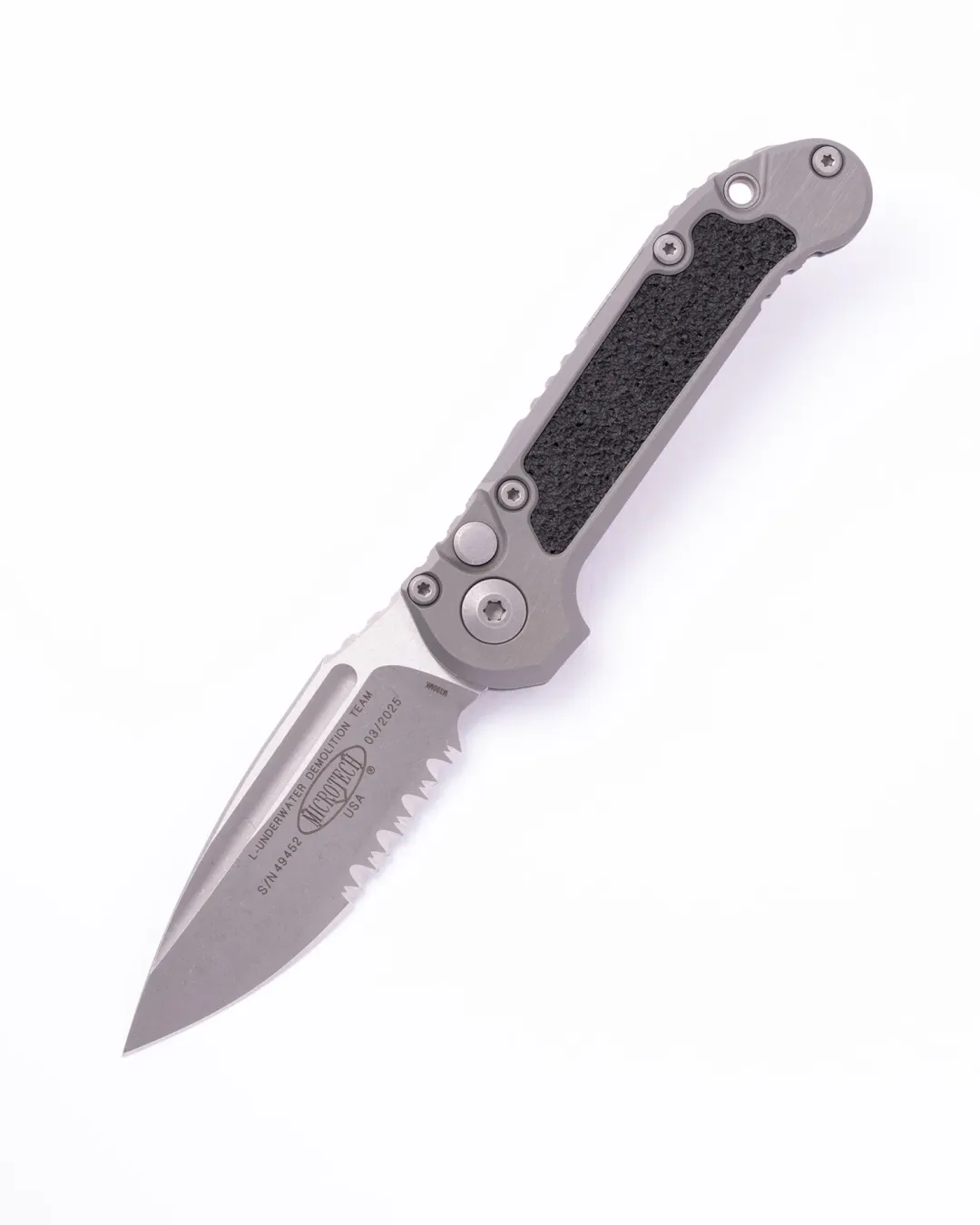 Microtech LUDT S/E Gen III Natural Clear Apocalyptic Partial Serrated 1135-11 APNC Webinar