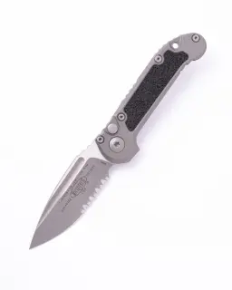 Microtech LUDT S/E Gen III Natural Clear Apocalyptic Partial Serrated 1135-11 APNC Webinar - 1