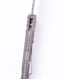 Microtech LUDT S/E Gen III Natural Clear Apocalyptic Partial Serrated 1135-11 APNC Webinar - 2