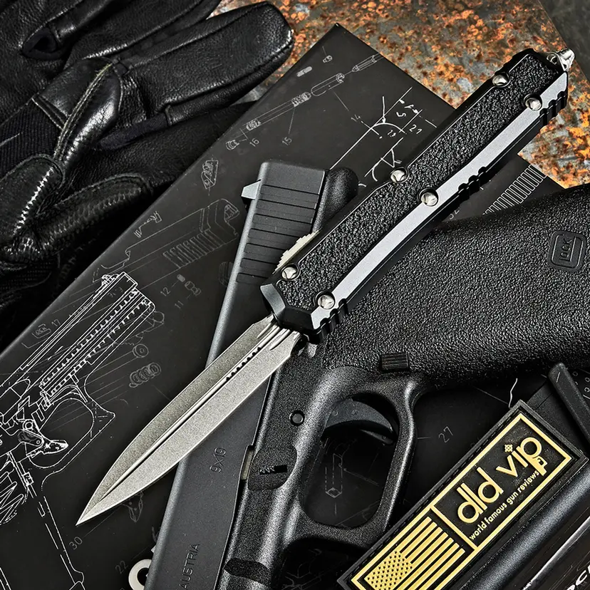 Microtech Makora D/E SS Stonewash Nickel Boron Internals 206-10 S Webinar - 1