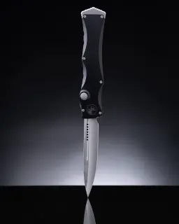 Microtech Marfione Select Halo IV Clip Point Stonewash Double Vapor Blast Stainless Webinar - 1