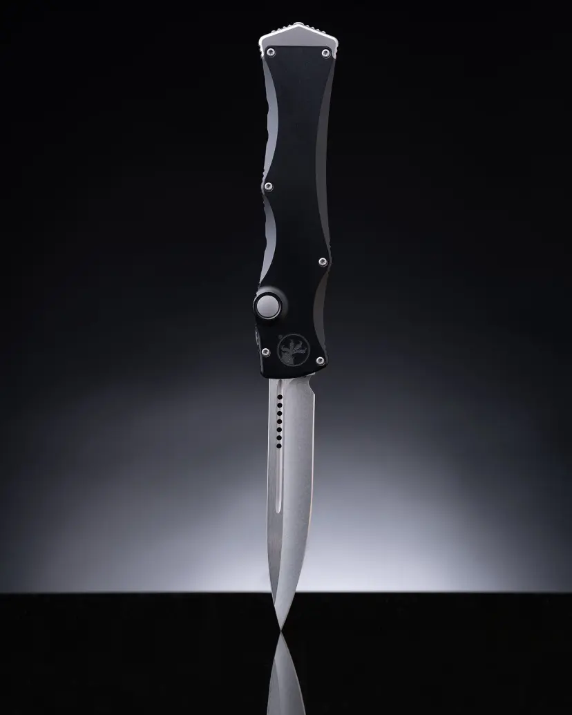 Microtech Marfione Select Halo IV Clip Point Stonewash Double Vapor Blast Stainless Webinar - 1