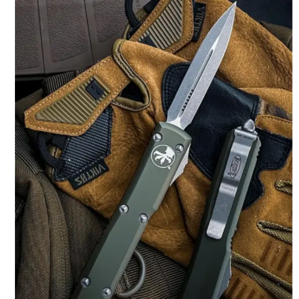Microtech Ultratech D/E OD Green Apocalyptic Standard 122-10 APOD Webinar - 1
