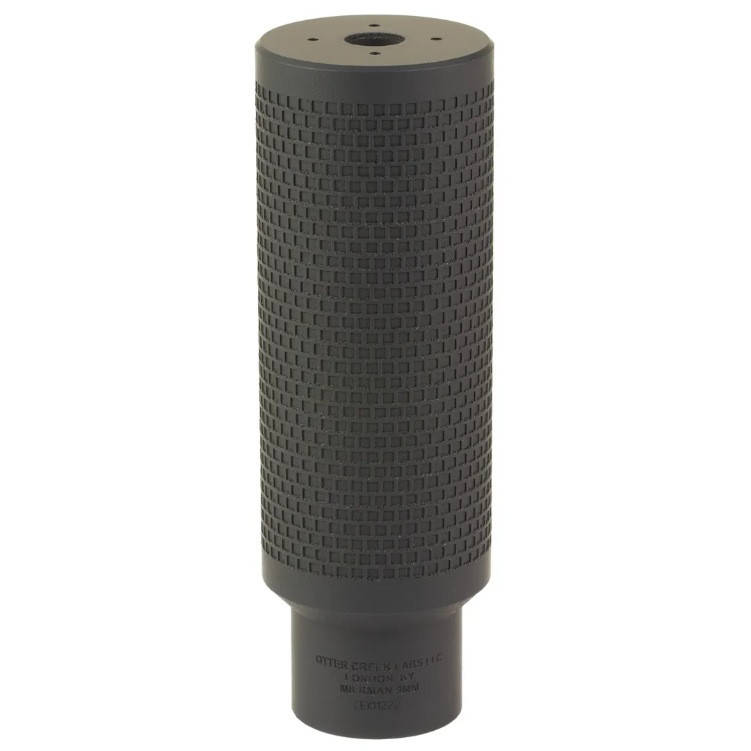 Otter Creek Labs Milkman 9mm Titanium Suppressor 6in Black Cerakote HUB 1.375x24 Direct Thread Webinar