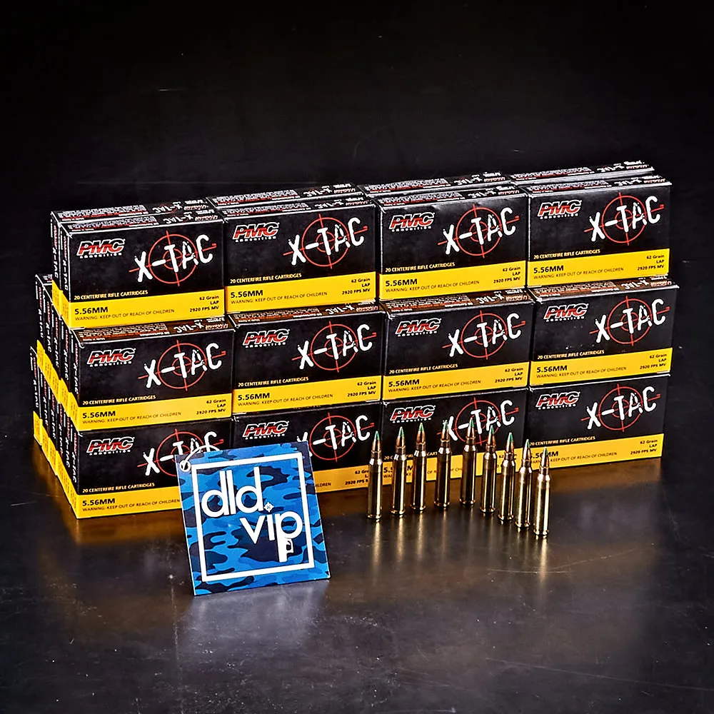 PMC X-Tac 5.56K M855 62Gr LAP Green Tip 1000rd Case Webinar
