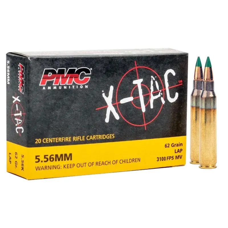 PMC XTAC 5.56 NATO 62 Grain LAP Green Tip 1,000 Round Case Webinar