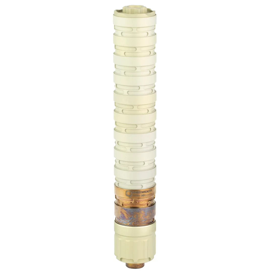 Q Erector 9 Modular 9mm Suppressor 5.95in Aluminum Anodized FDE 1/2x28 Piston 8oz Webinar