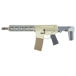 Q Honey Badger Semi-Auto Pistol 5.56 NATO/.223 Rem 10in Threaded Barrel w/ Pistol Brace FDE 30rd Webinar - 1