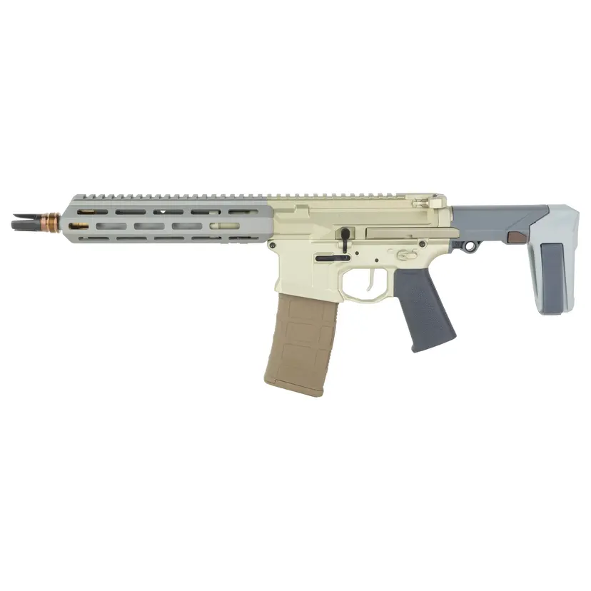 Q Honey Badger Semi-Auto Pistol 5.56 NATO/.223 Rem 10in Threaded Barrel w/ Pistol Brace FDE 30rd Webinar - 1