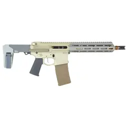 Q Honey Badger Semi-Auto Pistol 5.56 NATO/.223 Rem 10in Threaded Barrel w/ Pistol Brace FDE 30rd Webinar - 2