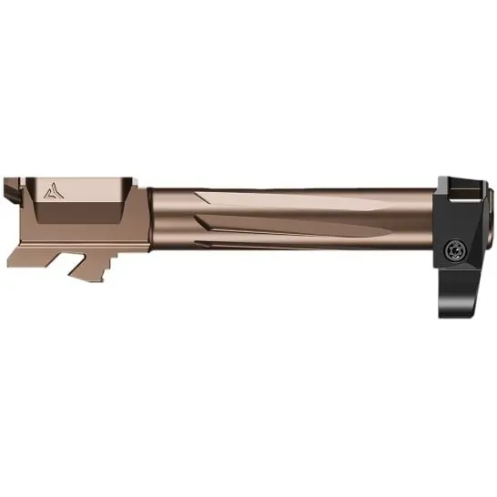 Radian RAMJET Barrel with AFTERBURNER Compensator for Glock 43 9mm Bronze Webinar - 1