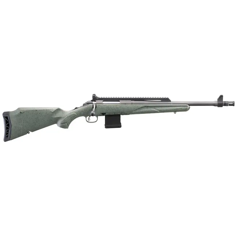 Ruger American G2 Scout Bolt Action Rifle 5.56 NATO 16.1in Threaded Barrel 1/2x28 1:8 Twist Cerakote Cobalt Webinar - 1
