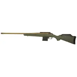 Ruger American Gen II Predator Bolt Action Rifle 204 Ruger 22in Spiral Fluted Threaded Barrel Burnt Bronze Cerakote Green Splatter Stock 10rd Webinar - 1