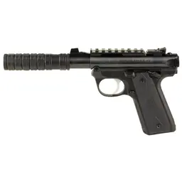 Ruger Mark IV 22/45 Pygmy Shark .22LR 3.1in Threaded Barrel 1/2x28 Black 10rd w/ JK 105 VERSAX 22 Suppressor Webinar - 1
