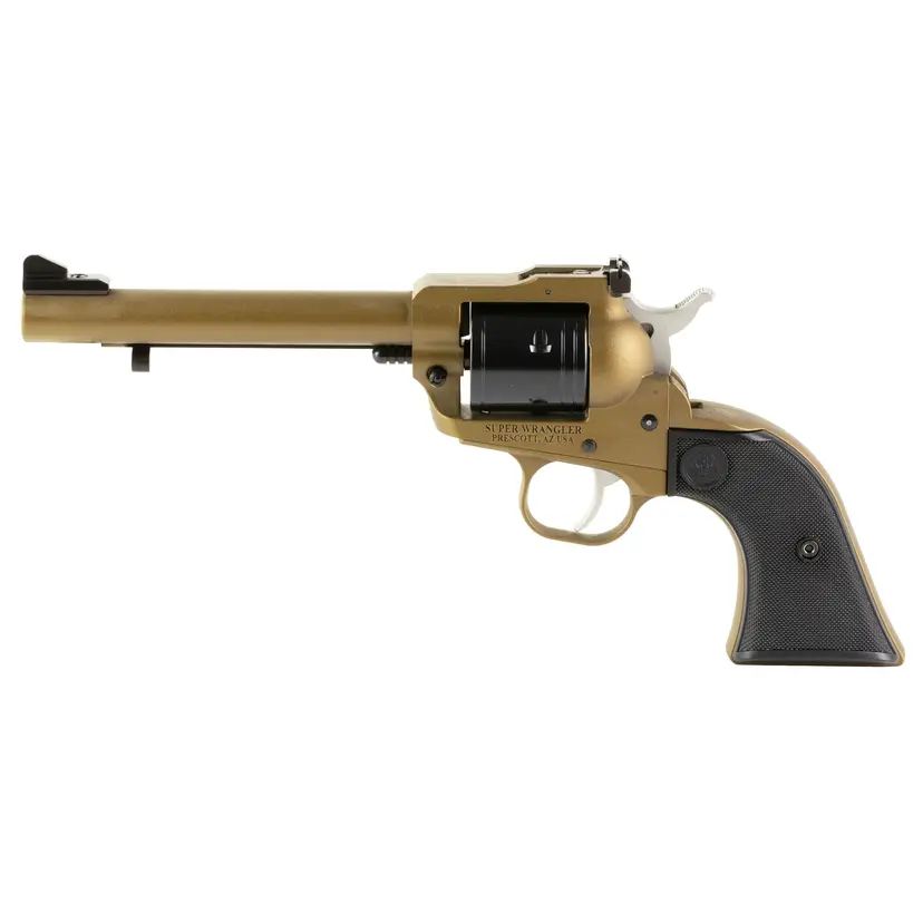 Ruger Super Wrangler Single-Action Revolver 22 LR/22 WMR 5.5in Bronze Cerakote 6-Round with Dual Cylinders Webinar - 1