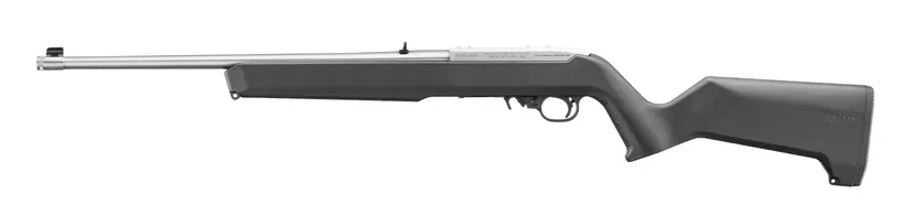 Ruger 10/22 Semi-Auto .22LR Rifle 18.5in Stainless Barrel Satin with Black Magpul X-22 Stock Webinar - 1