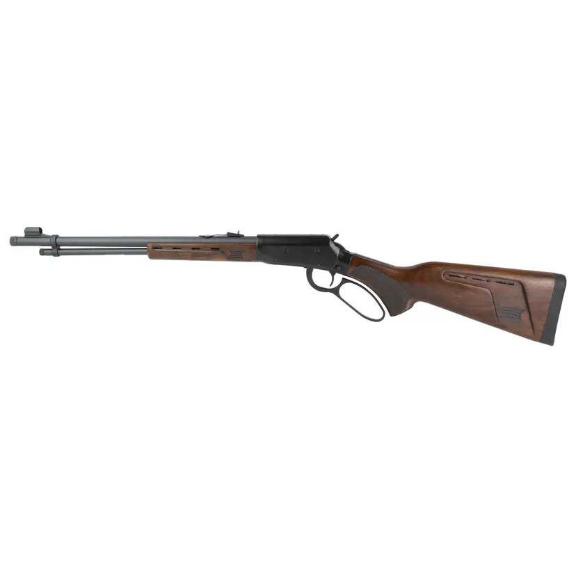 Savage Arms Revel DLX Lever Action Rifle .22 WMR 18in Threaded Barrel 9rd Walnut Stock Black Webinar - 1