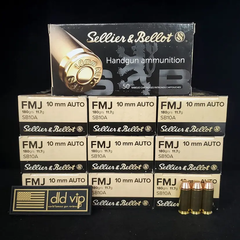 Sellier & Bellot 10mm 180Gr FMJ 1,000rd Case Webinar - 1