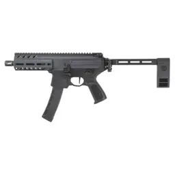 Sig Sauer MPX Semi-Auto Pistol 9mm 6in Threaded Barrel 13.5x1 LH Black Anodized with Pistol Brace 35rd Webinar - 2