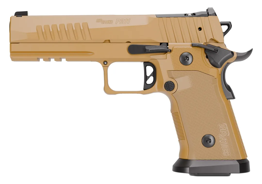 Sig Sauer P211 GT5 9mm 5in Bull Barrel Coyote Nitron Optic Ready Pistol w/ XRAY3 Sights, Ambi Safety, 21rd Mags Webinar