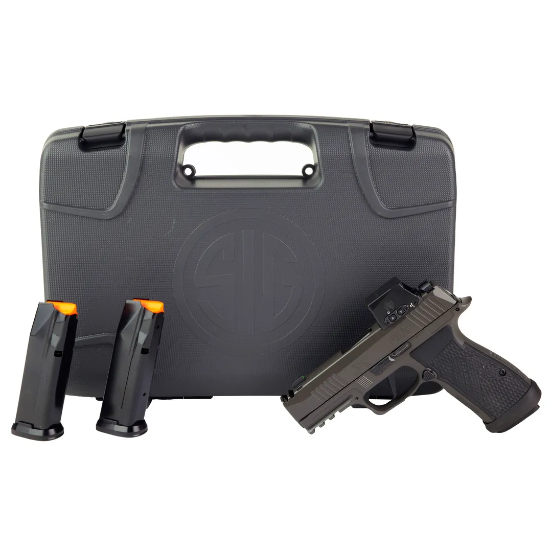 Sig Sauer P365 AXG Legion 9mm Striker-Fired Subcompact Pistol 3.1in Legion Gray Cerakote, Romeo-X Optic, XRAY3 Sights, 17rd, 3 Mags Webinar