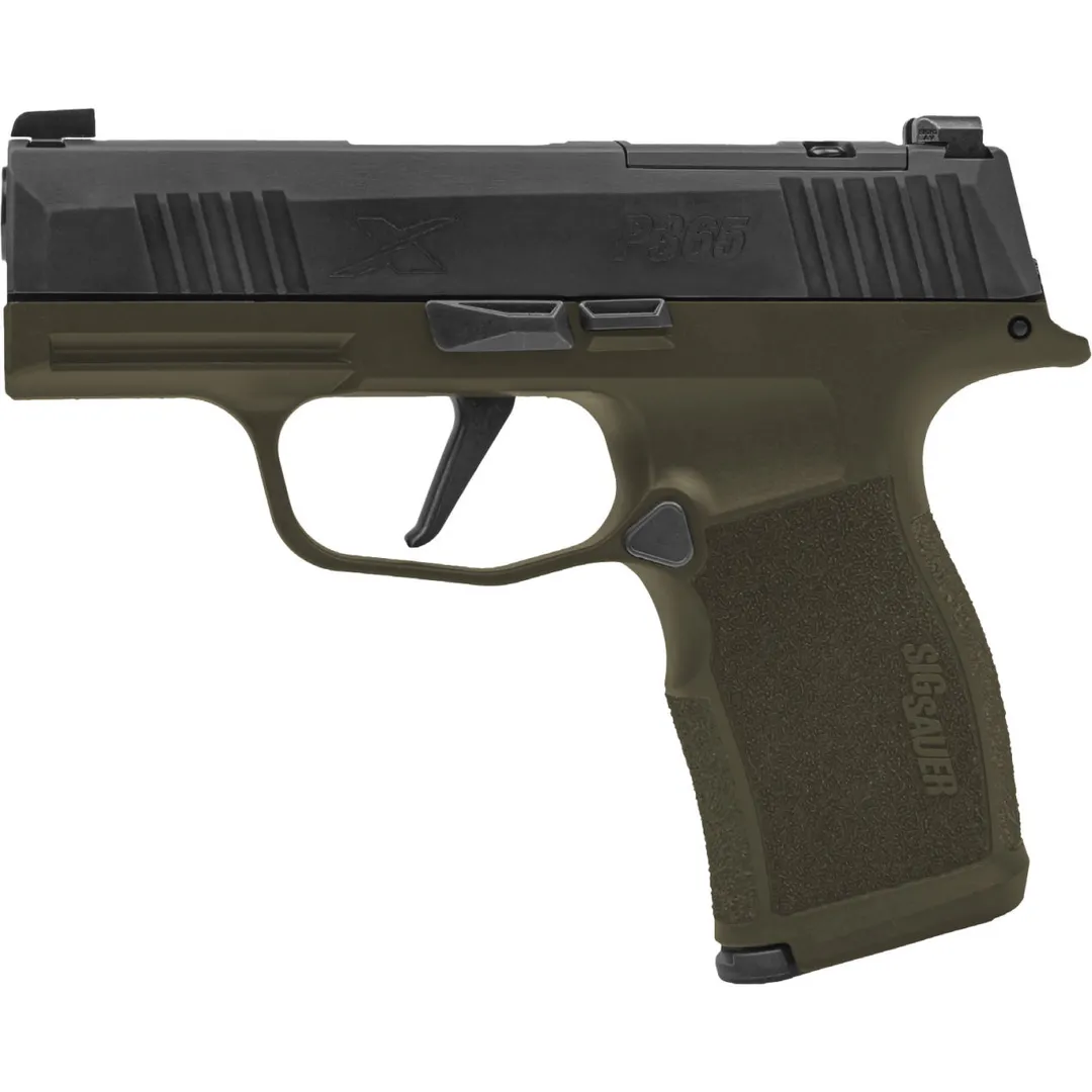 SIG Sauer P365X Fortunate Son 9mm OD Green Cerakote 12 RD Semi Auto Webinar