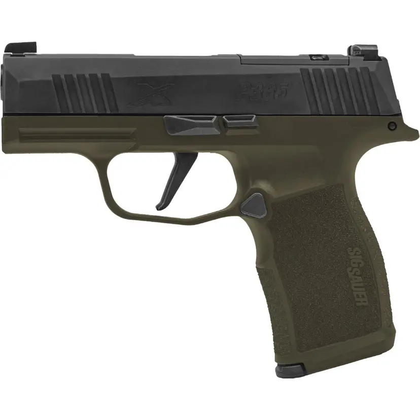 SIG Sauer P365X Fortunate Son 9mm OD Green Cerakote 12 RD Semi Auto Webinar - 1