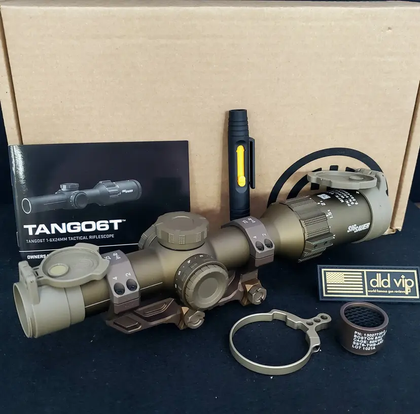 SIG Sauer Tango6T 1-6x24 FFP Red Illum. DWLR Reticle (US Military Over Run) Webinar - 1