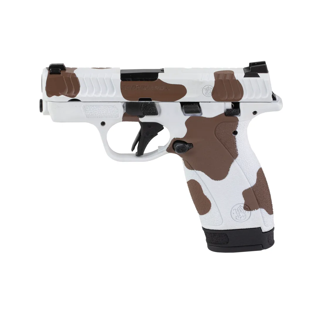 Smith & Wesson Bodyguard 2.0 .380 ACP Micro-Compact 2.75in Striker-Fired Pistol, Custom Brown Cow Cerakote, Tritium Bright Dot, Manual Safety, 12+1 w/ 12rd & 10rd Mags Webinar